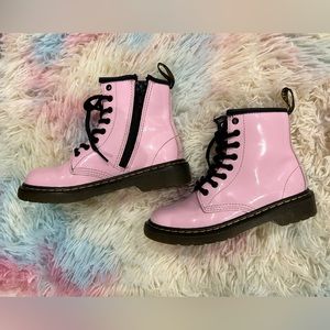 Girls Pink Dr. Martens Air Cushion Sole